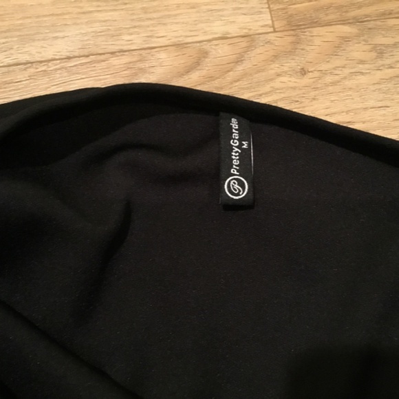 Women's Black One Shoulder Long Formal Sleeveless Ruched Bodycon Dress - Picture 7 of 8